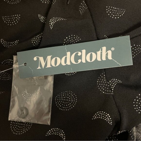 Modcloth Women's Dark Blue/ Black A-Line Casual Midi Dress Size 4X - Picture 6 of 9